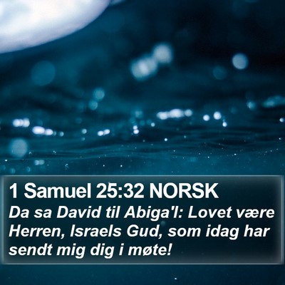 1 Samuel 25:32 NORSK Bible Verse Image