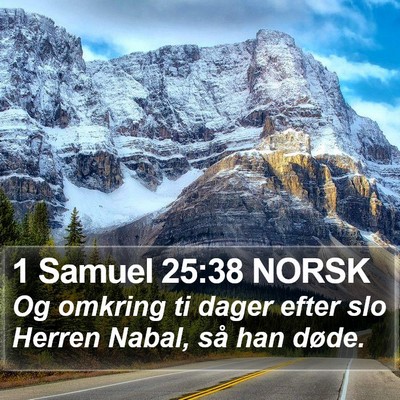 1 Samuel 25:38 NORSK Bible Verse Image