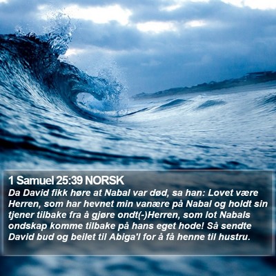 1 Samuel 25:39 NORSK Bible Verse Image