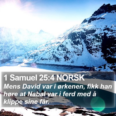 1 Samuel 25:4 NORSK Bible Verse Image