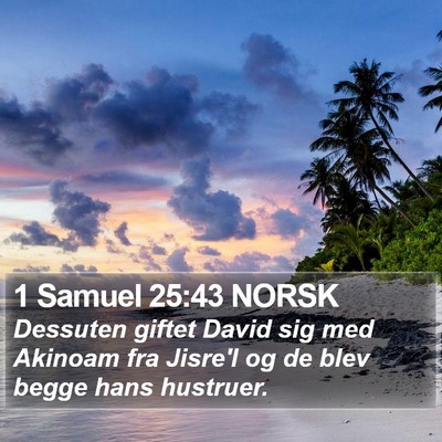 1 Samuel 25:43 NORSK Bible Verse Image