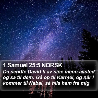 1 Samuel 25:5 NORSK Bible Verse Image