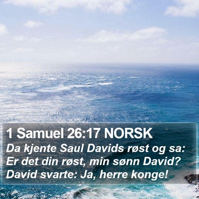 1 Samuel 26:17 NORSK Bible Verse Image