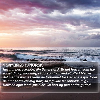 1 Samuel 26:19 NORSK Bible Verse Image