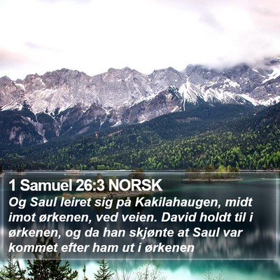 1 Samuel 26:3 NORSK Bible Verse Image
