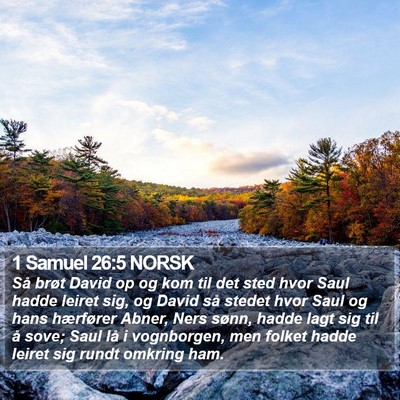 1 Samuel 26:5 NORSK Bible Verse Image