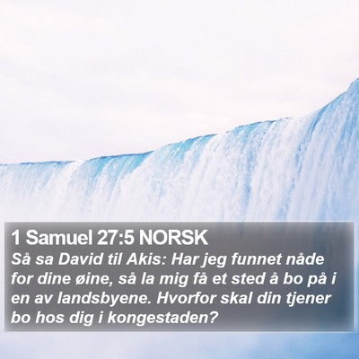 1 Samuel 27:5 NORSK Bible Verse Image
