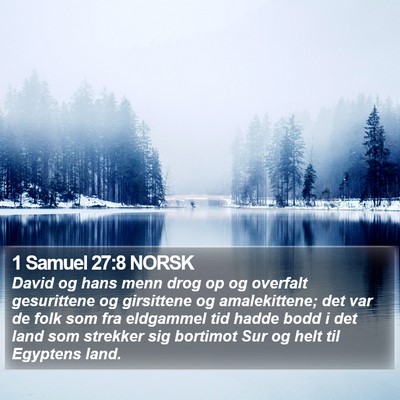 1 Samuel 27:8 NORSK Bible Verse Image