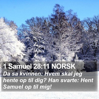 1 Samuel 28:11 NORSK Bible Verse Image