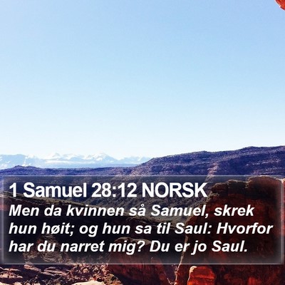 1 Samuel 28:12 NORSK Bible Verse Image
