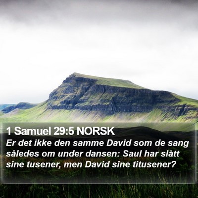 1 Samuel 29:5 NORSK Bible Verse Image