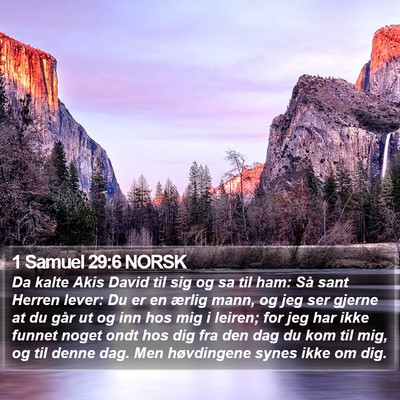 1 Samuel 29:6 NORSK Bible Verse Image