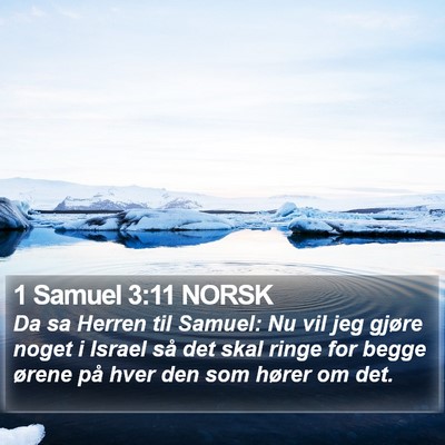 1 Samuel 3:11 NORSK Bible Verse Image