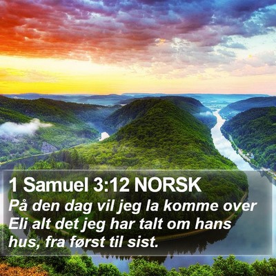 1 Samuel 3:12 NORSK Bible Verse Image
