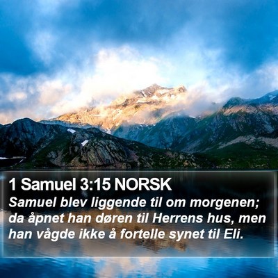 1 Samuel 3:15 NORSK Bible Verse Image
