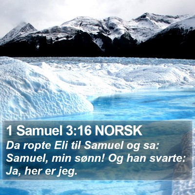 1 Samuel 3:16 NORSK Bible Verse Image