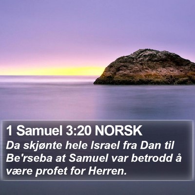 1 Samuel 3:20 NORSK Bible Verse Image