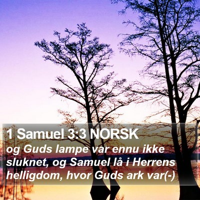 1 Samuel 3:3 NORSK Bible Verse Image