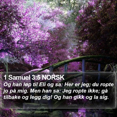 1 Samuel 3:5 NORSK Bible Verse Image