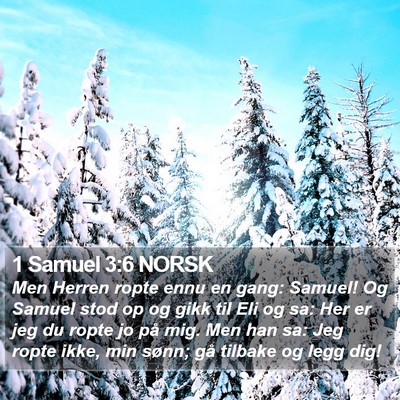 1 Samuel 3:6 NORSK Bible Verse Image