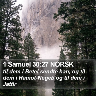 1 Samuel 30:27 NORSK Bible Verse Image