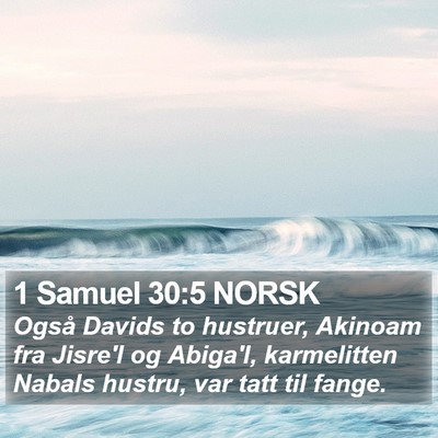 1 Samuel 30:5 NORSK Bible Verse Image