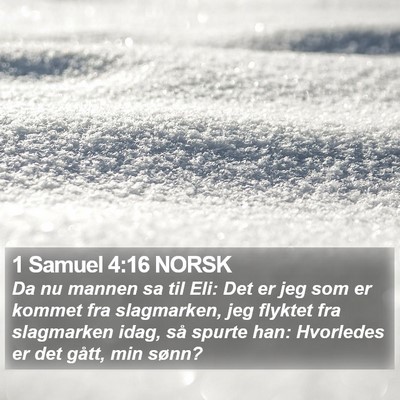 1 Samuel 4:16 NORSK Bible Verse Image