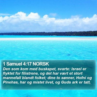 1 Samuel 4:17 NORSK Bible Verse Image