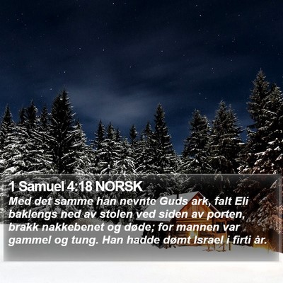 1 Samuel 4:18 NORSK Bible Verse Image