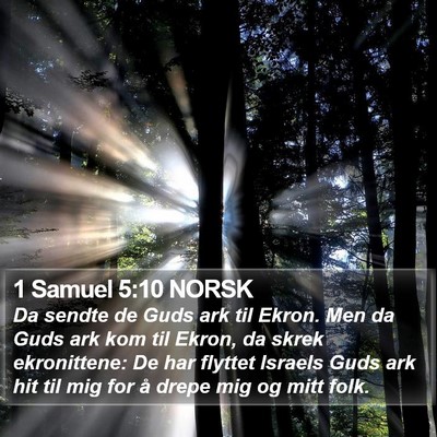 1 Samuel 5:10 NORSK Bible Verse Image
