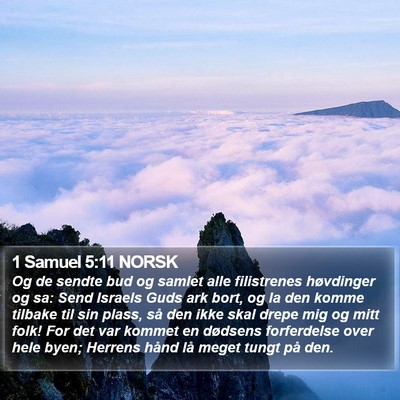 1 Samuel 5:11 NORSK Bible Verse Image