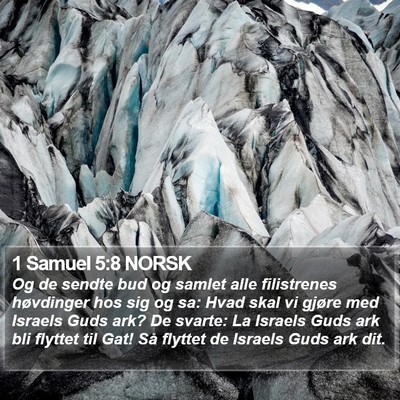 1 Samuel 5:8 NORSK Bible Verse Image