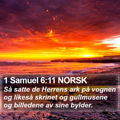 1 Samuel 6:11 NORSK Bible Verse Image