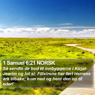 1 Samuel 6:21 NORSK Bible Verse Image