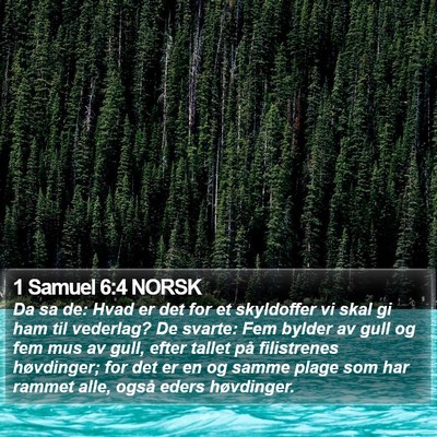 1 Samuel 6:4 NORSK Bible Verse Image