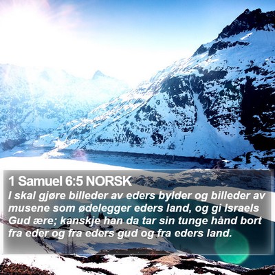 1 Samuel 6:5 NORSK Bible Verse Image