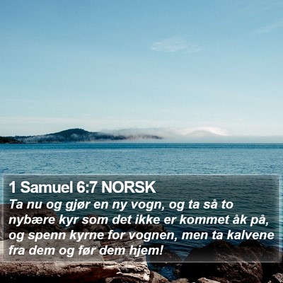 1 Samuel 6:7 NORSK Bible Verse Image