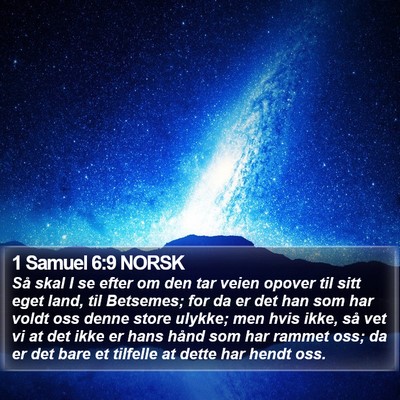 1 Samuel 6:9 NORSK Bible Verse Image