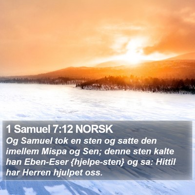 1 Samuel 7:12 NORSK Bible Verse Image