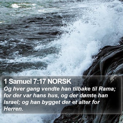 1 Samuel 7:17 NORSK Bible Verse Image