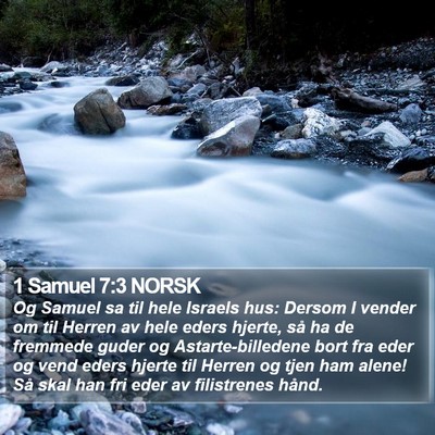 1 Samuel 7:3 NORSK Bible Verse Image