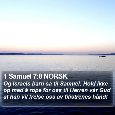1 Samuel 7:8 NORSK Bible Verse Image