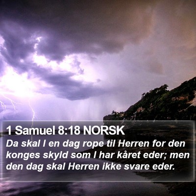 1 Samuel 8:18 NORSK Bible Verse Image