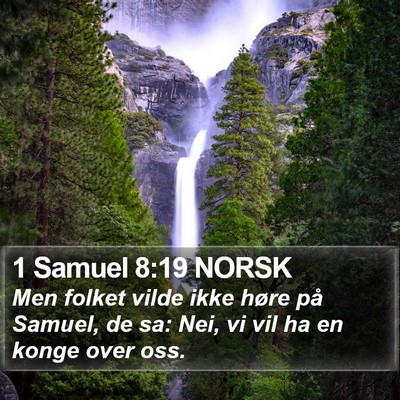 1 Samuel 8:19 NORSK Bible Verse Image