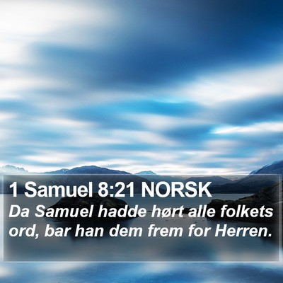 1 Samuel 8:21 NORSK Bible Verse Image