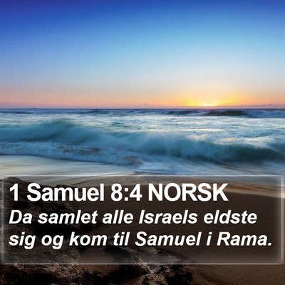 1 Samuel 8:4 NORSK Bible Verse Image