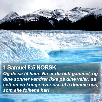 1 Samuel 8:5 NORSK Bible Verse Image