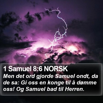 1 Samuel 8:6 NORSK Bible Verse Image