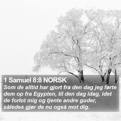 1 Samuel 8:8 NORSK Bible Verse Image