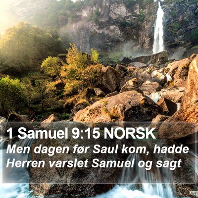 1 Samuel 9:15 NORSK Bible Verse Image